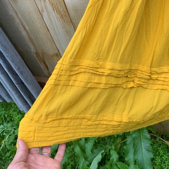 Anthropologie mustard dress Odille (fixed stitches) - Picture 8 of 15